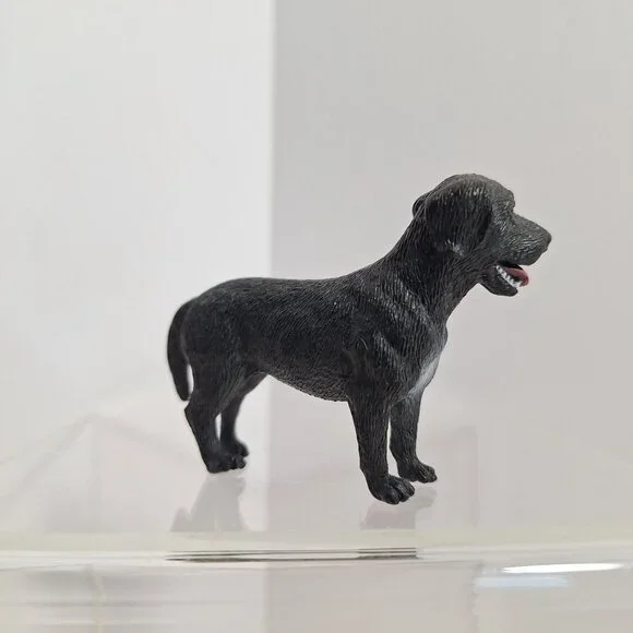Black Labrador Retriever Dog Tree House Kids 3" Figure - Picture 3 of 7